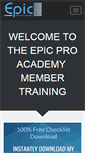 Mobile Screenshot of epicproacademy.com